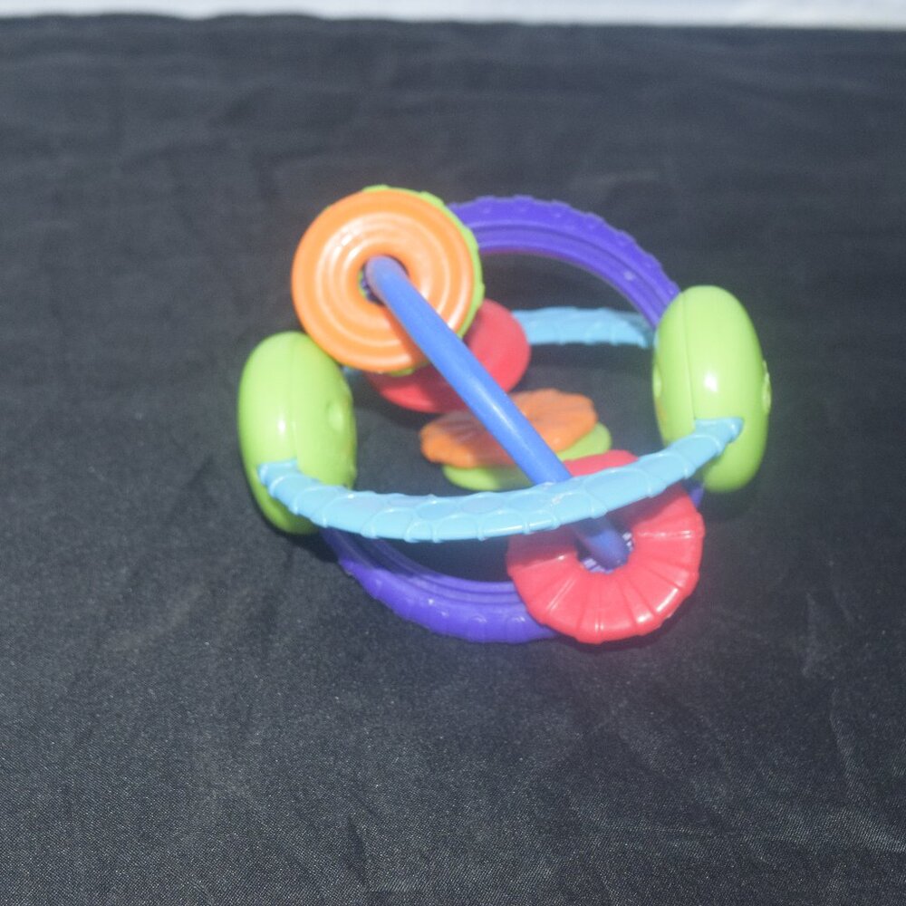 Oball Clickity Twist Activity Toy – Sensory Rattle & Teether for Infants